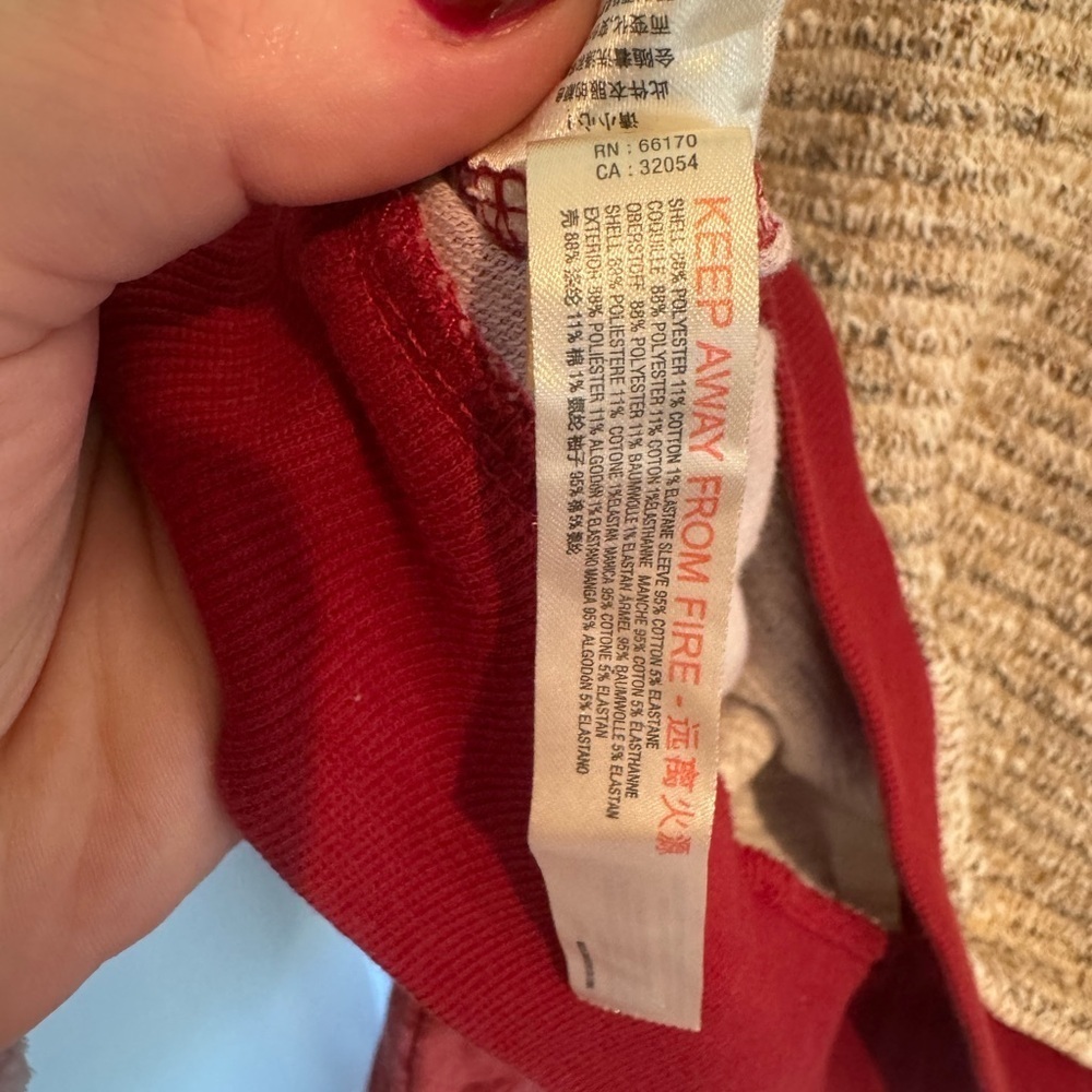 Anthropologie Women's Red and Gray Sweater, size Medium - Picture 6 of 6